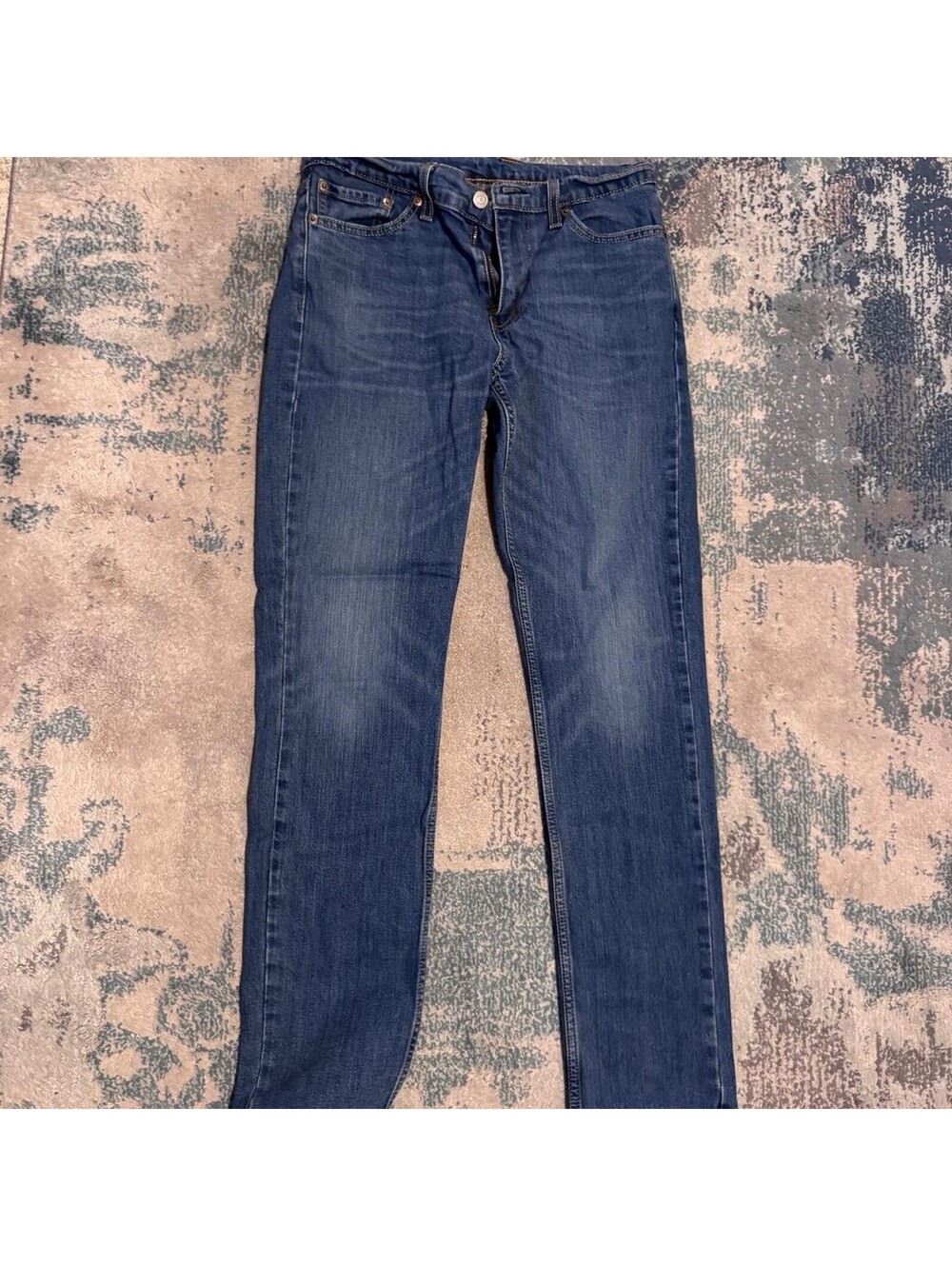 Levi's 501 straight leg jeans in navy blue. Perfect condition W30, L32